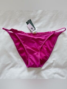 Wild Fable NWT purple low rise high leg cheeky bikini bathing suit bottoms XL